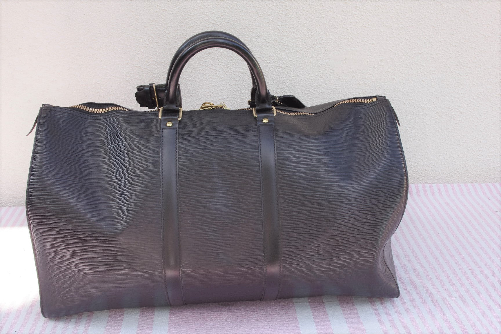 sac de voyage a main louis vuitton keepall 50 cuir epi